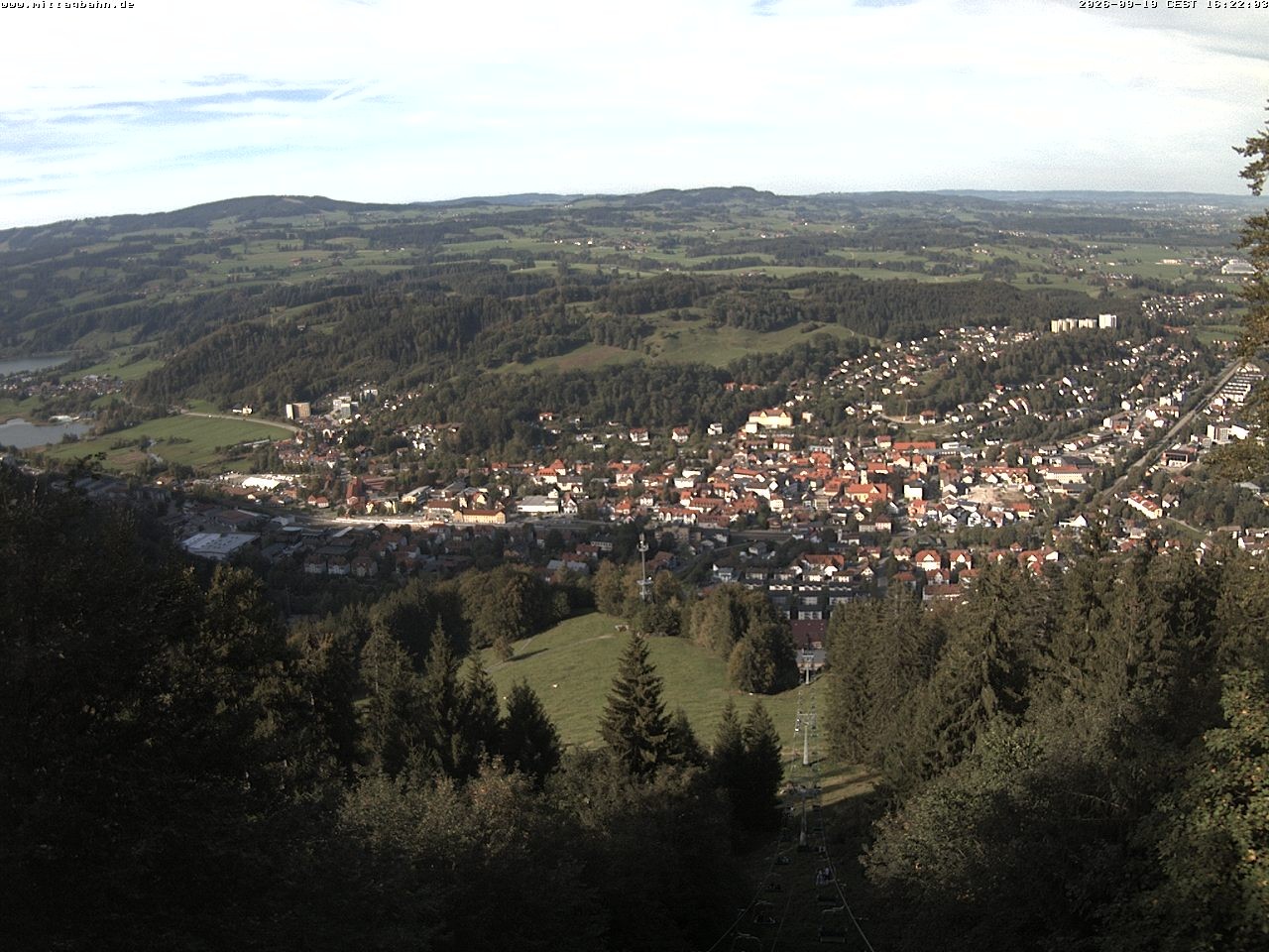 Archiv Foto Webcam Aussicht auf Immenstadt von der Mittagbahn