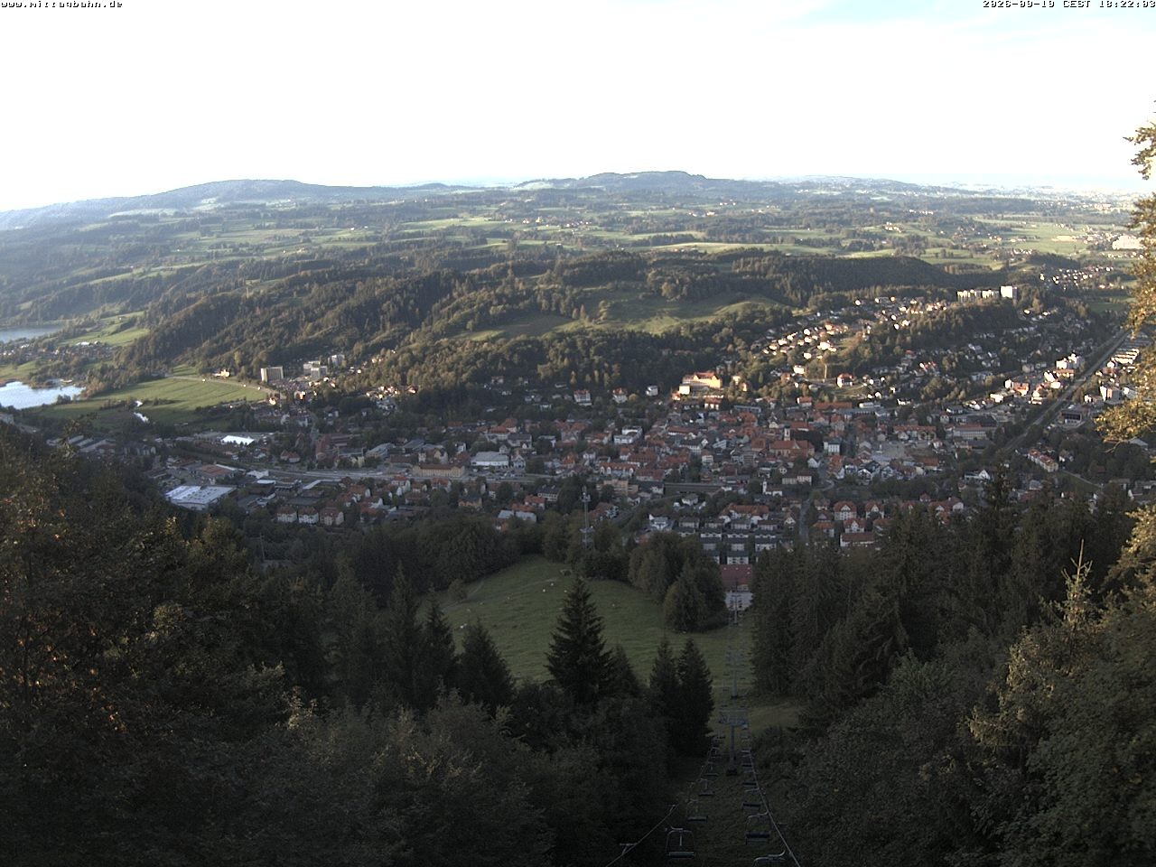 Archiv Foto Webcam Aussicht auf Immenstadt von der Mittagbahn