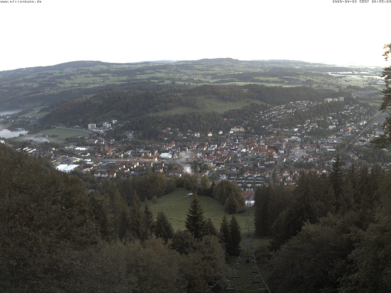 Archiv Foto Webcam Aussicht auf Immenstadt von der Mittagbahn