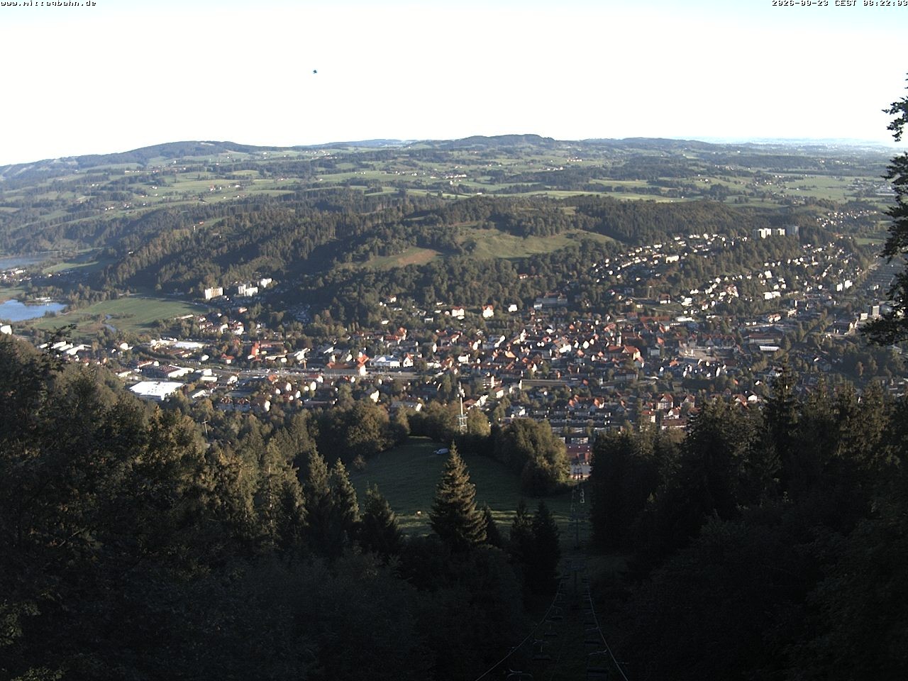 Archiv Foto Webcam Aussicht auf Immenstadt von der Mittagbahn