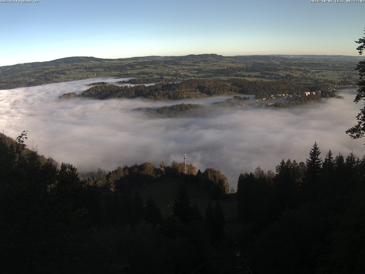 Archiv Foto Webcam Aussicht auf Immenstadt von der Mittagbahn