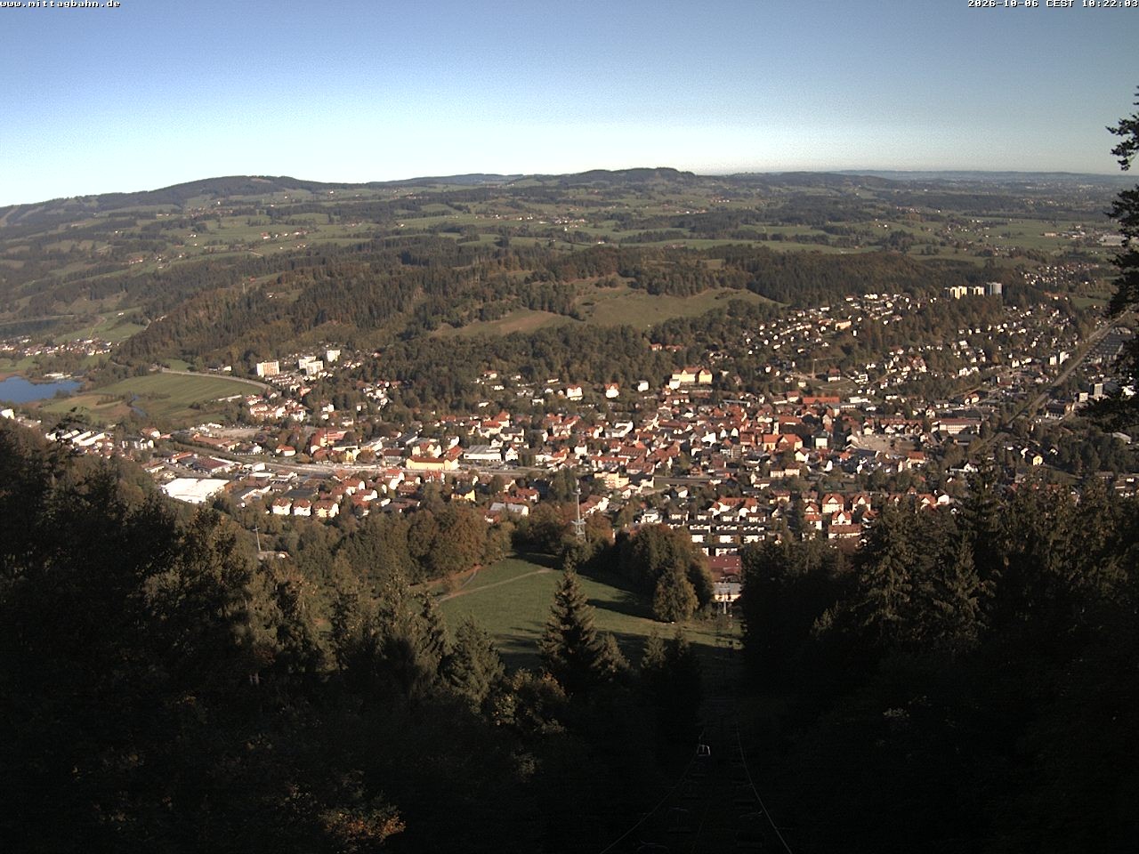 Archiv Foto Webcam Aussicht auf Immenstadt von der Mittagbahn
