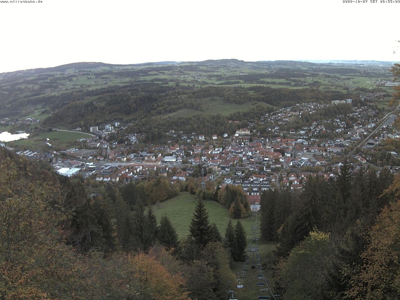 Archiv Foto Webcam Aussicht auf Immenstadt von der Mittagbahn