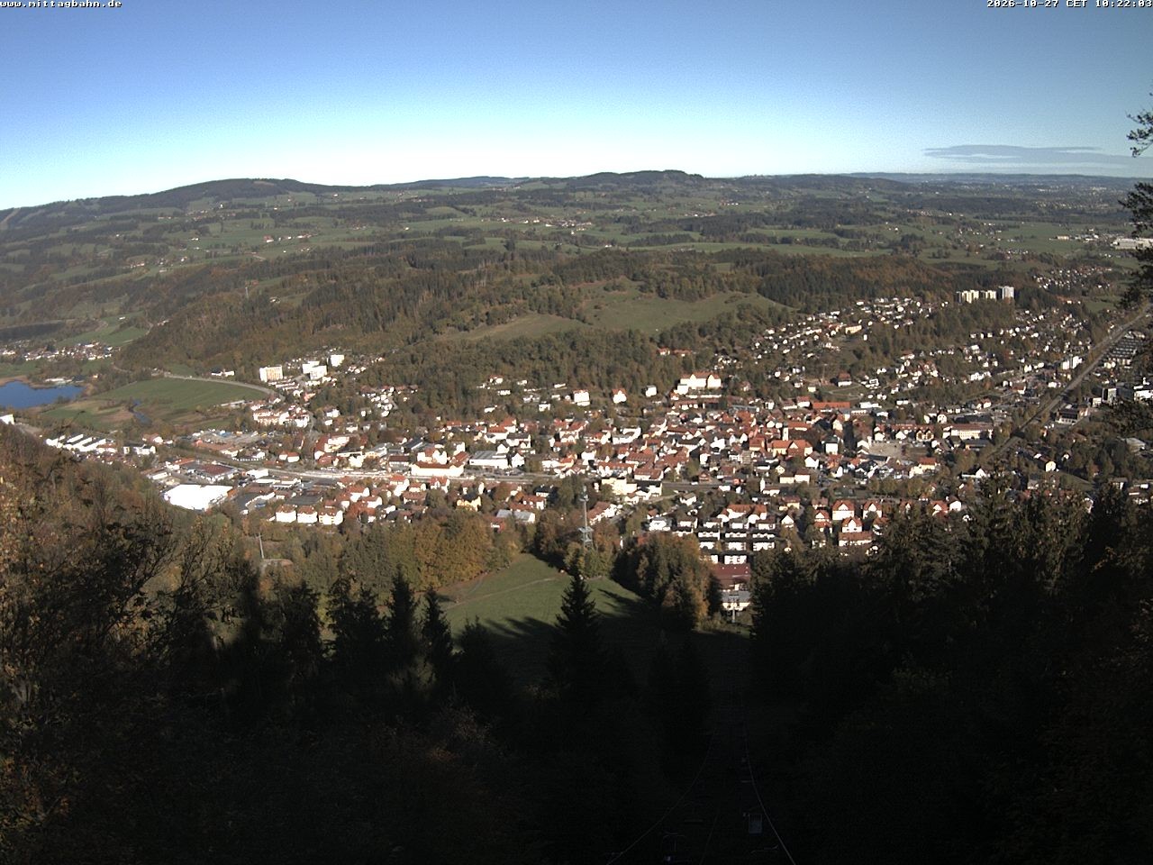 Archiv Foto Webcam Aussicht auf Immenstadt von der Mittagbahn