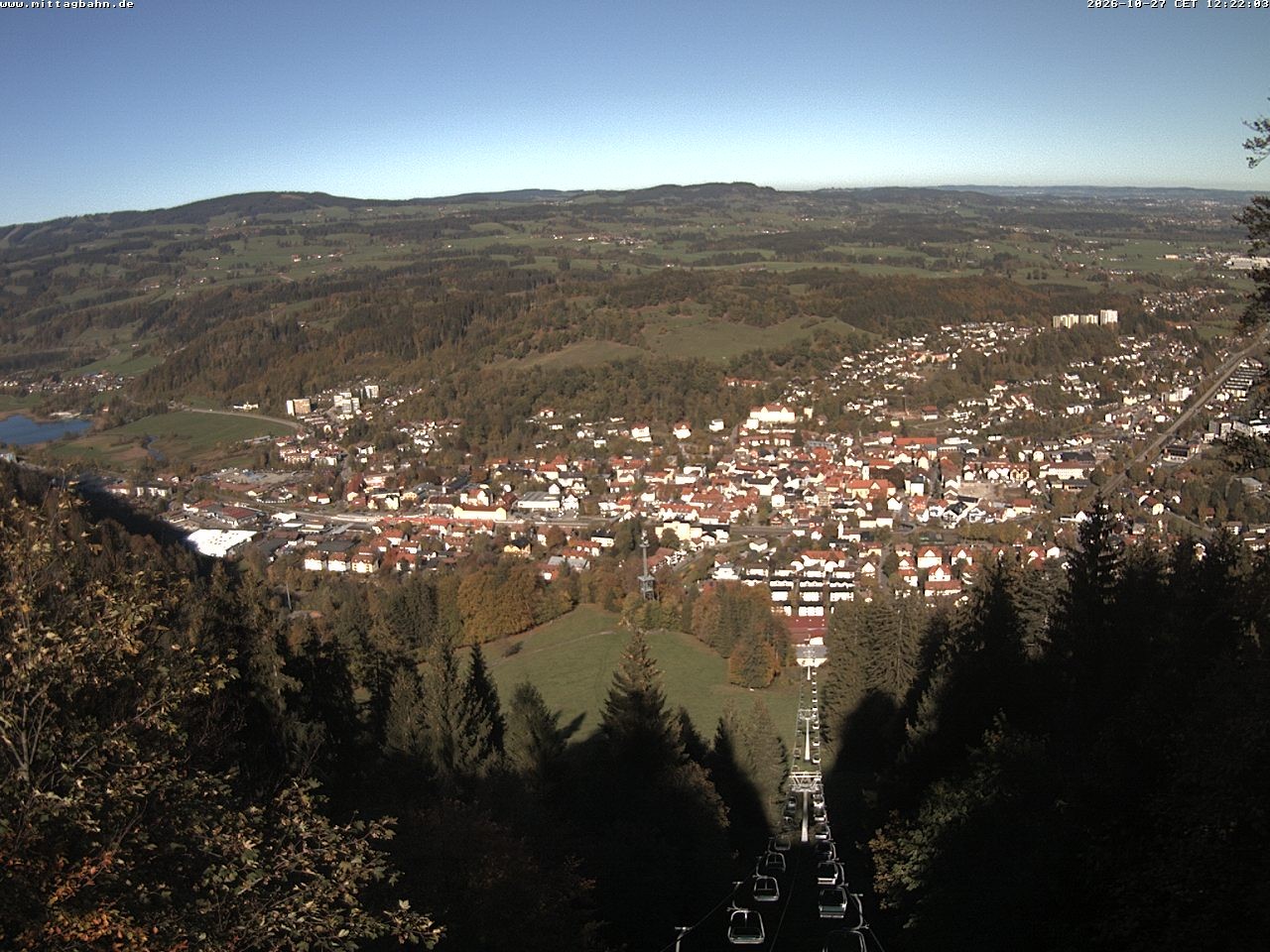 Archiv Foto Webcam Aussicht auf Immenstadt von der Mittagbahn