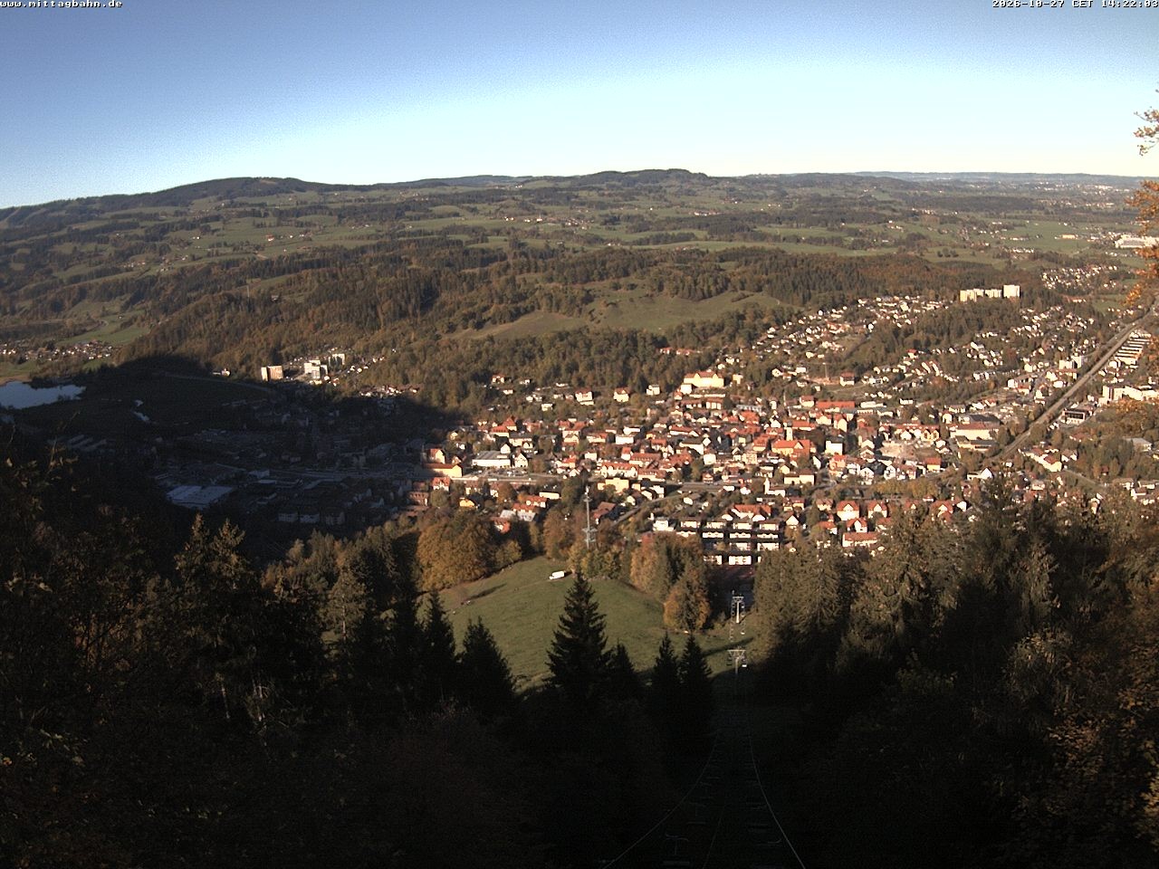 Archiv Foto Webcam Aussicht auf Immenstadt von der Mittagbahn
