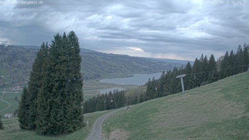 Archiv Foto Webcam Immenstadt: Alpsee Bergwelt Sesselbahn