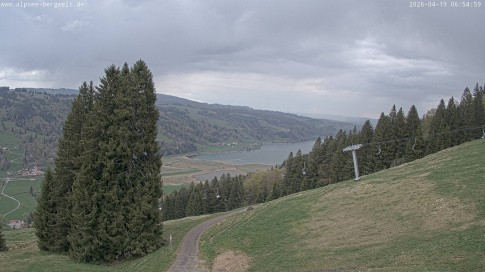 Archiv Foto Webcam Immenstadt: Alpsee Bergwelt Sesselbahn