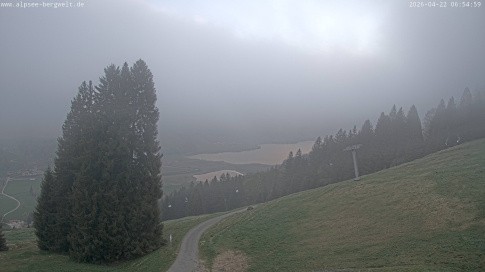 Archived image Webcam Alpsee chair lift (Alpsee Coaster)