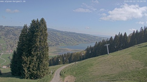 Archiv Foto Webcam Immenstadt: Alpsee Bergwelt Sesselbahn
