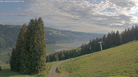 Archiv Foto Webcam Immenstadt: Alpsee Bergwelt Sesselbahn