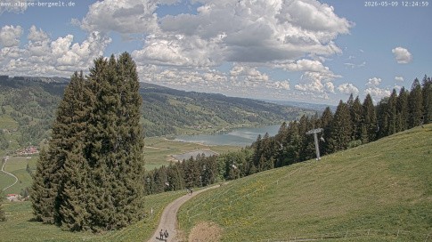 Archiv Foto Webcam Immenstadt: Alpsee Bergwelt Sesselbahn