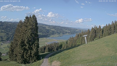 Archiv Foto Webcam Immenstadt: Alpsee Bergwelt Sesselbahn