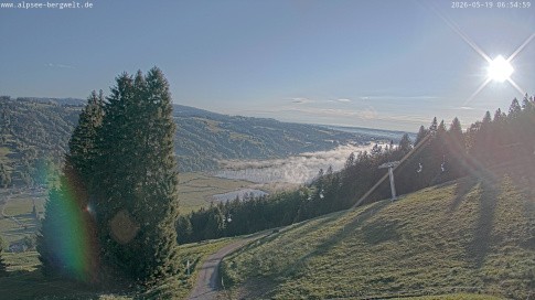 Archived image Webcam Alpsee chair lift (Alpsee Coaster)