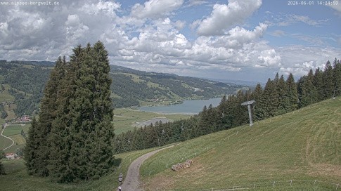 Archiv Foto Webcam Immenstadt: Alpsee Bergwelt Sesselbahn