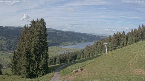 Archiv Foto Webcam Immenstadt: Alpsee Bergwelt Sesselbahn