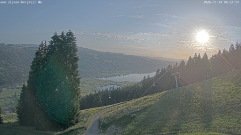 Archiv Foto Webcam Immenstadt: Alpsee Bergwelt Sesselbahn