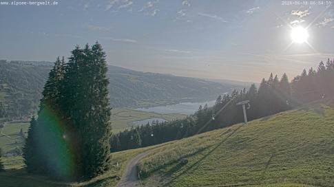 Archiv Foto Webcam Immenstadt: Alpsee Bergwelt Sesselbahn