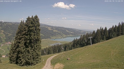 Archiv Foto Webcam Immenstadt: Alpsee Bergwelt Sesselbahn