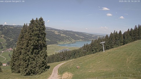 Archiv Foto Webcam Immenstadt: Alpsee Bergwelt Sesselbahn