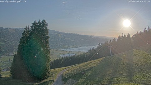 Archiv Foto Webcam Immenstadt: Alpsee Bergwelt Sesselbahn