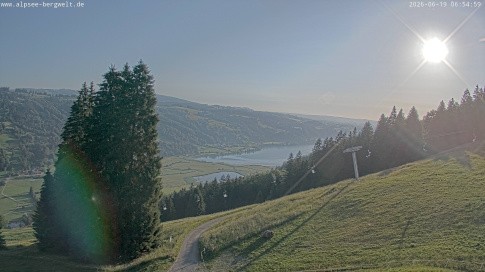 Archiv Foto Webcam Immenstadt: Alpsee Bergwelt Sesselbahn