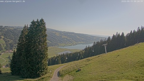 Archiv Foto Webcam Immenstadt: Alpsee Bergwelt Sesselbahn