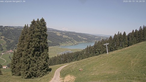 Archiv Foto Webcam Immenstadt: Alpsee Bergwelt Sesselbahn
