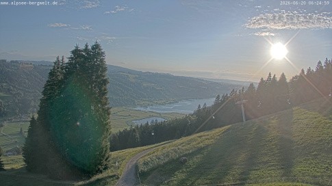 Archiv Foto Webcam Immenstadt: Alpsee Bergwelt Sesselbahn