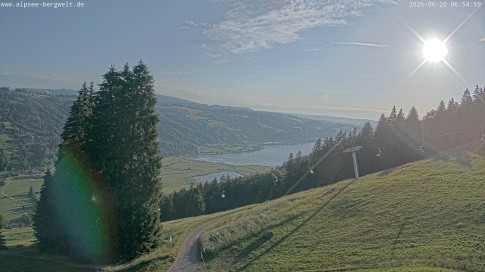 Archiv Foto Webcam Immenstadt: Alpsee Bergwelt Sesselbahn