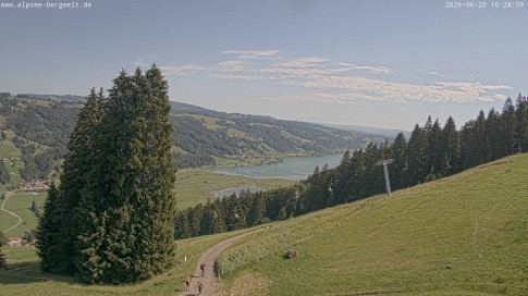 Archiv Foto Webcam Immenstadt: Alpsee Bergwelt Sesselbahn