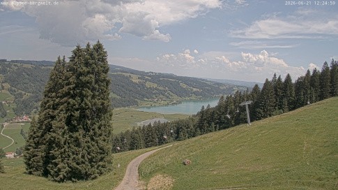 Archiv Foto Webcam Immenstadt: Alpsee Bergwelt Sesselbahn