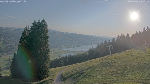 Archived image Webcam Alpsee chair lift (Alpsee Coaster)