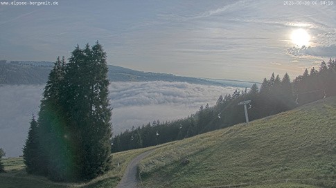 Archiv Foto Webcam Immenstadt: Alpsee Bergwelt Sesselbahn