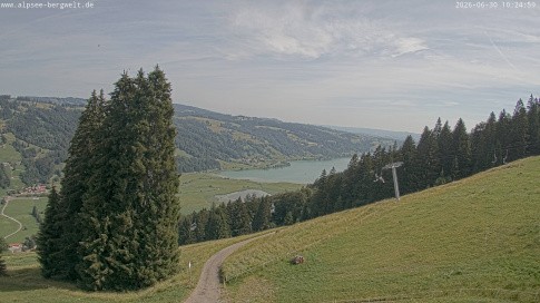 Archiv Foto Webcam Immenstadt: Alpsee Bergwelt Sesselbahn