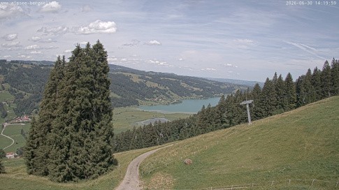 Archiv Foto Webcam Immenstadt: Alpsee Bergwelt Sesselbahn