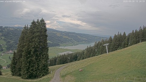 Archiv Foto Webcam Immenstadt: Alpsee Bergwelt Sesselbahn