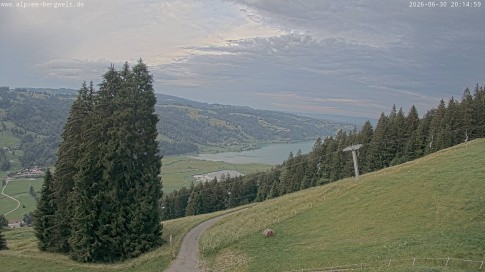 Archiv Foto Webcam Immenstadt: Alpsee Bergwelt Sesselbahn