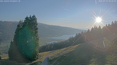 Archiv Foto Webcam Immenstadt: Alpsee Bergwelt Sesselbahn