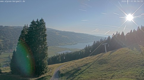 Archiv Foto Webcam Immenstadt: Alpsee Bergwelt Sesselbahn