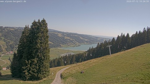 Archived image Webcam Alpsee chair lift (Alpsee Coaster)