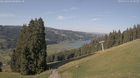 Archiv Foto Webcam Immenstadt: Alpsee Bergwelt Sesselbahn