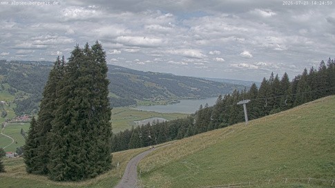 Archiv Foto Webcam Immenstadt: Alpsee Bergwelt Sesselbahn