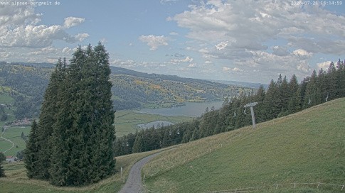 Archiv Foto Webcam Immenstadt: Alpsee Bergwelt Sesselbahn