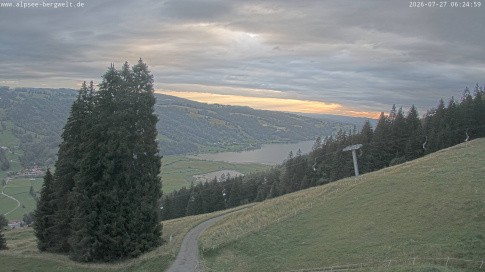 Archiv Foto Webcam Immenstadt: Alpsee Bergwelt Sesselbahn