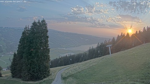 Archiv Foto Webcam Immenstadt: Alpsee Bergwelt Sesselbahn