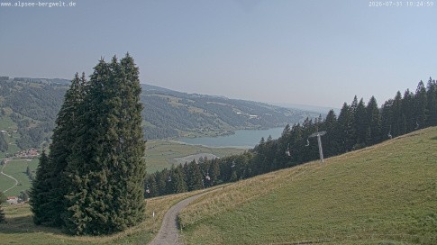 Archiv Foto Webcam Immenstadt: Alpsee Bergwelt Sesselbahn