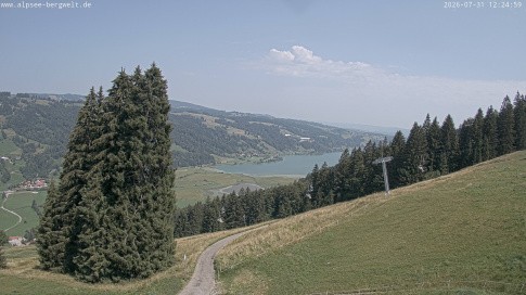 Archiv Foto Webcam Immenstadt: Alpsee Bergwelt Sesselbahn