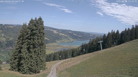 Archiv Foto Webcam Immenstadt: Alpsee Bergwelt Sesselbahn