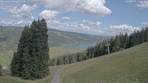 Archiv Foto Webcam Immenstadt: Alpsee Bergwelt Sesselbahn